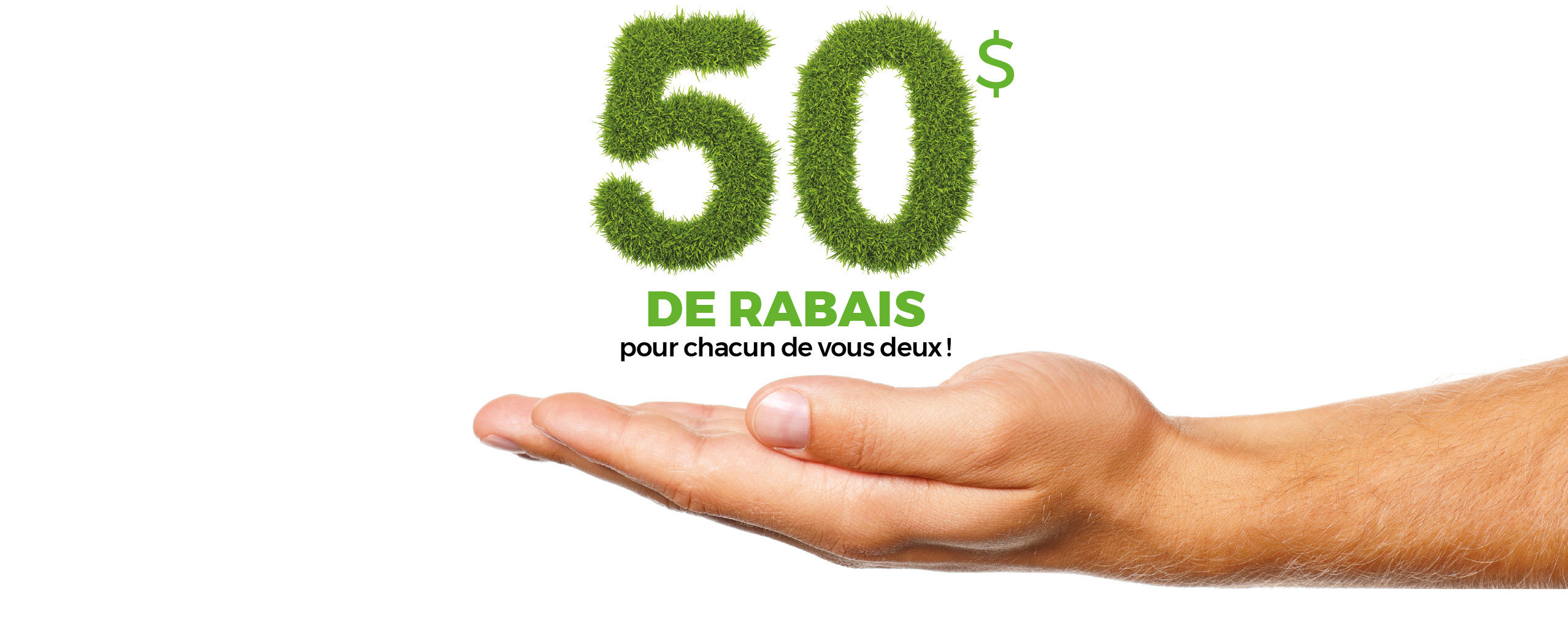 Rabais de 50$ sur service d'entretien de pelouse Groupe Ferti