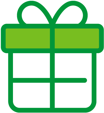 Icône cadeau, chèque-cadeau