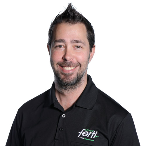 Sébastien Roberge Technicien senior arbres de l'équipe Groupe Ferti